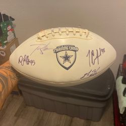 Cowboys Signed Football
