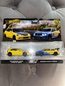 Hot Wheels Premium 2-Pack Honda Civic Type R EK9 & FK9
