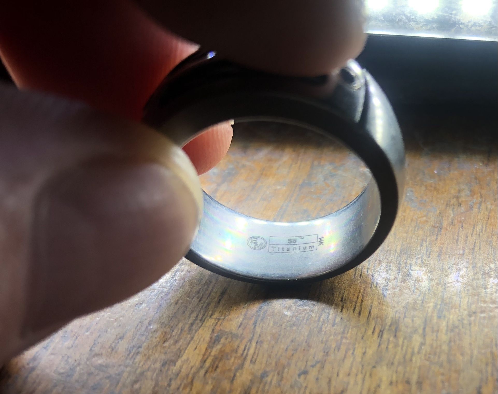 Men’s Ring 14k Black Diamonds