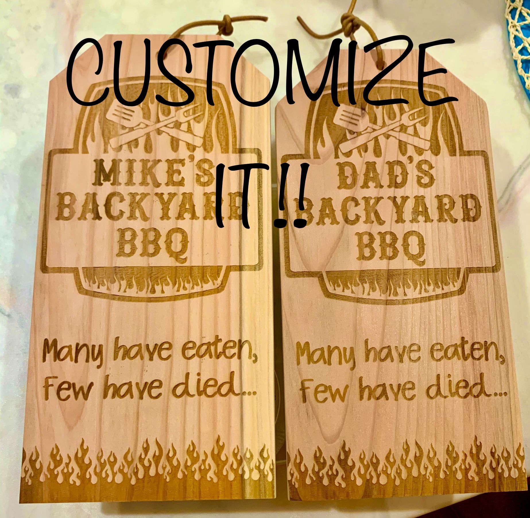 Customizable BBQ Grilling Sign 
