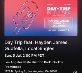 Selling 2 DayTrip in the park tickets