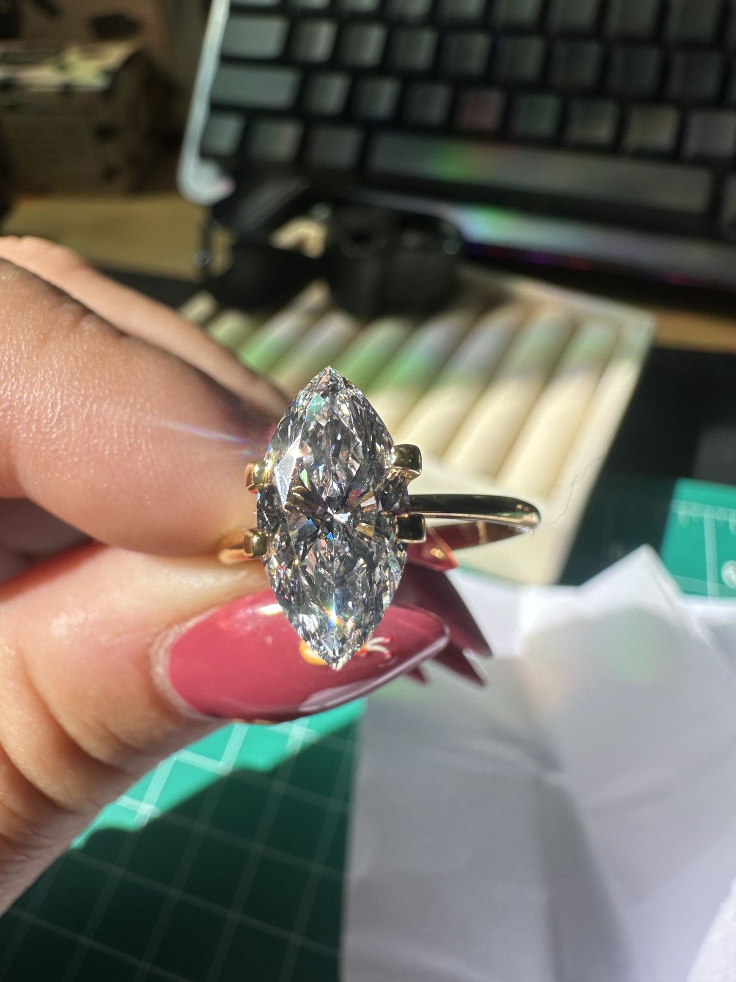 2.01 Carat Marquise Brilliant Diamond