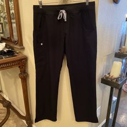FIGS Black Technical Collection Scrub Pants Size Large-Unisex