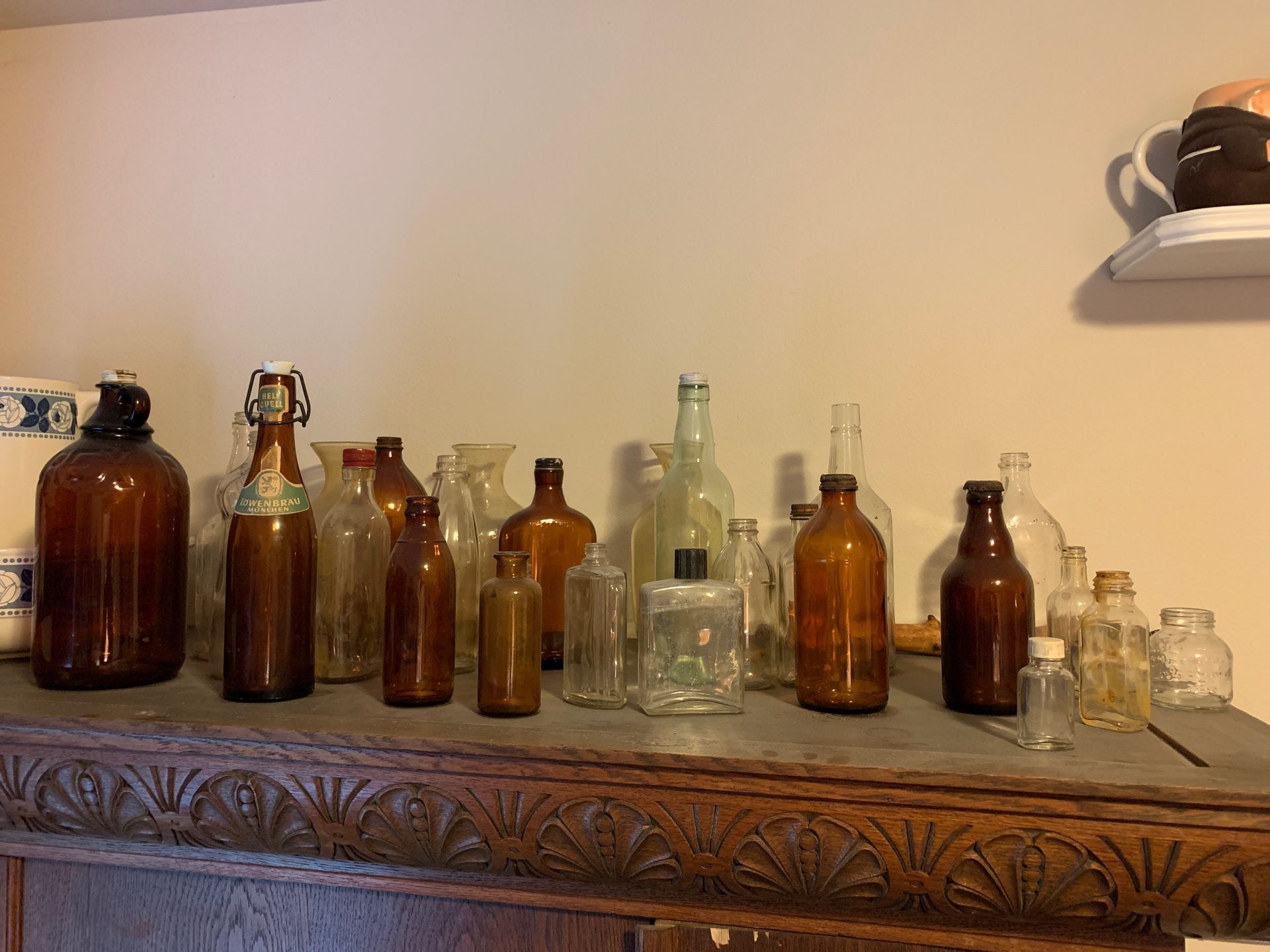 Glass bottle collection - 1940’s