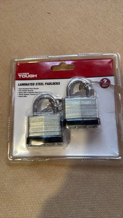 Hyper Tough Laminated Steel Padlocks 2-Pack both for 5.00