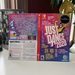 Just Dance 2020 Nintendo Switch ‘For Display Only’ Case Artwork Only