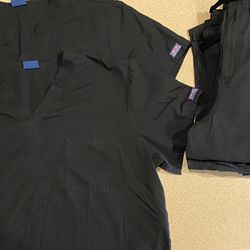 Black Scrubs Mens XL