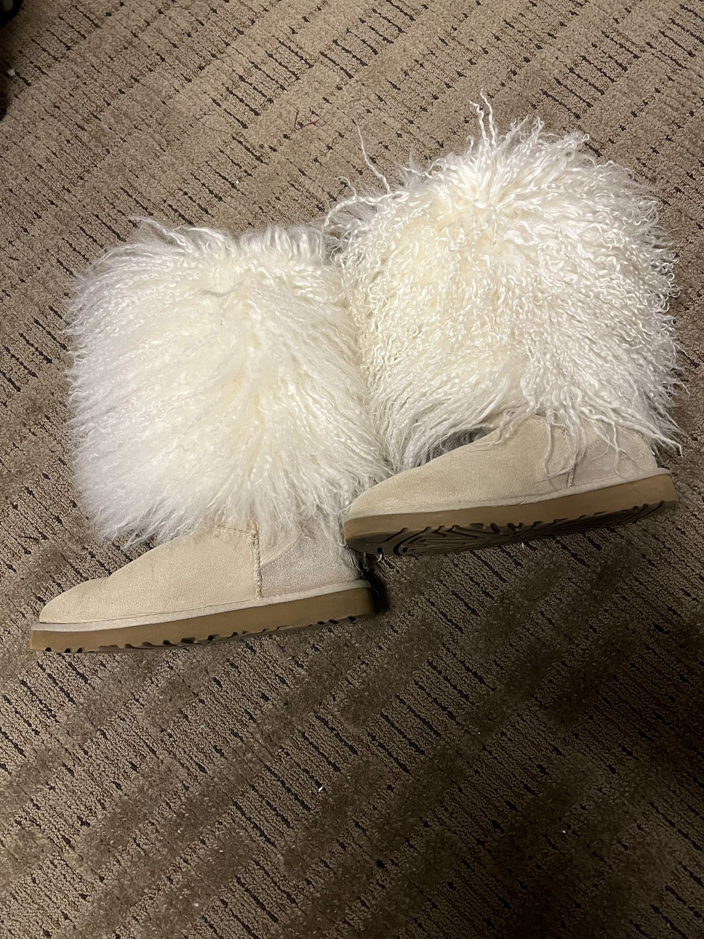 Mongolian Fur Ugg Boots Size 7