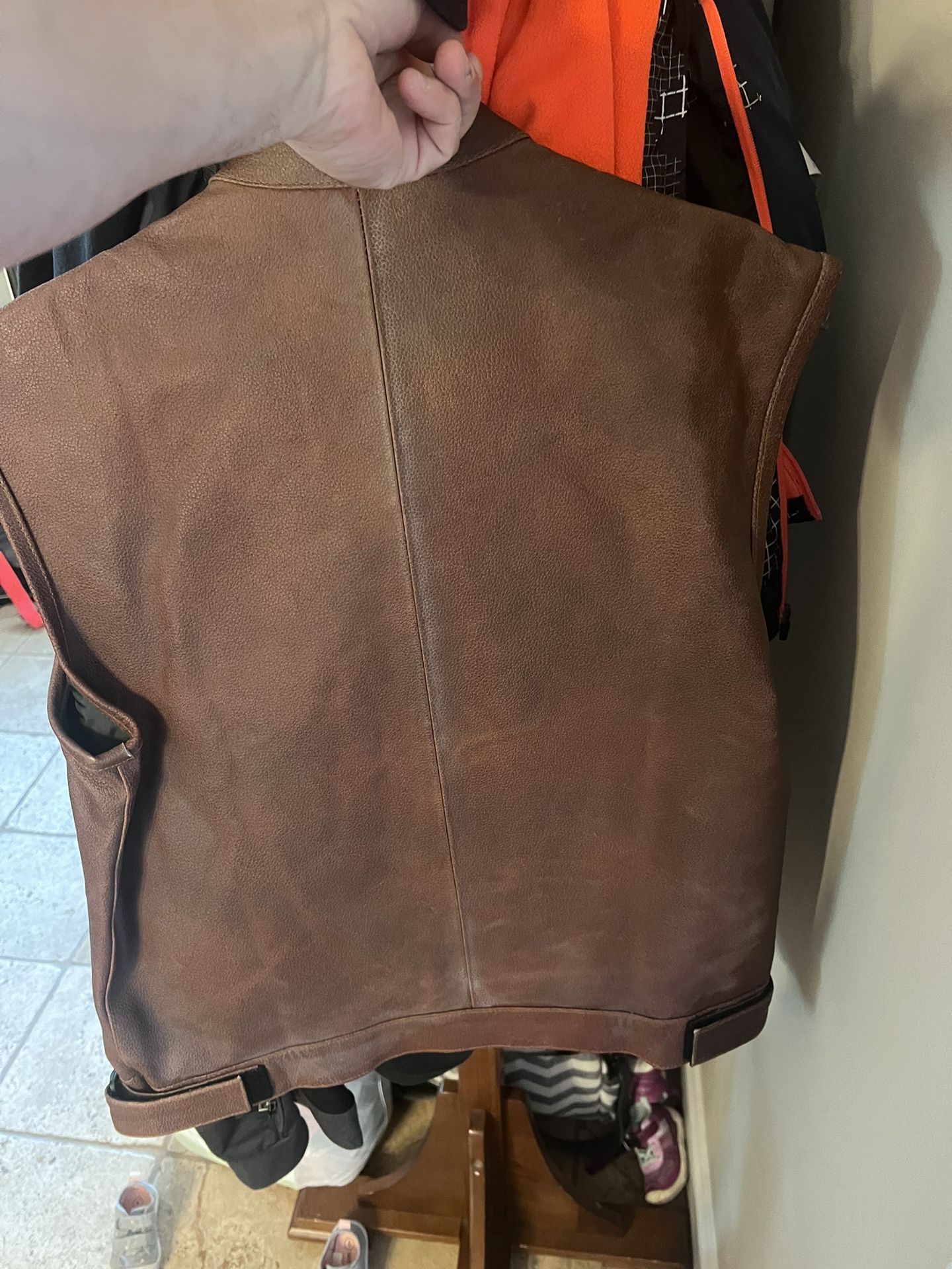 Motorcycle Leather Jacket Size M