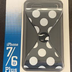 Authentic Original Disney Parks Merchandise D- Tech Minnie Mouse Black Polka Dot Bow iPhone Case for 7/6s Crossbody Strap