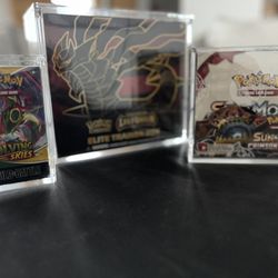 1 Set Of Acrylic Displays For Booster Box Elite Trainer Box Booster Bundle And Build And Battle 
