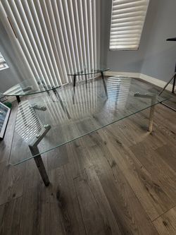 Moving Sale! Set of 3 Glass Tables