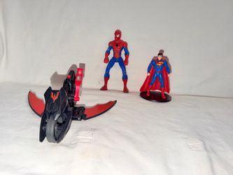 Superhero Action Figures and Vehicle Lot