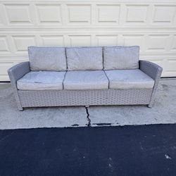 Patio Sofa Wicker 