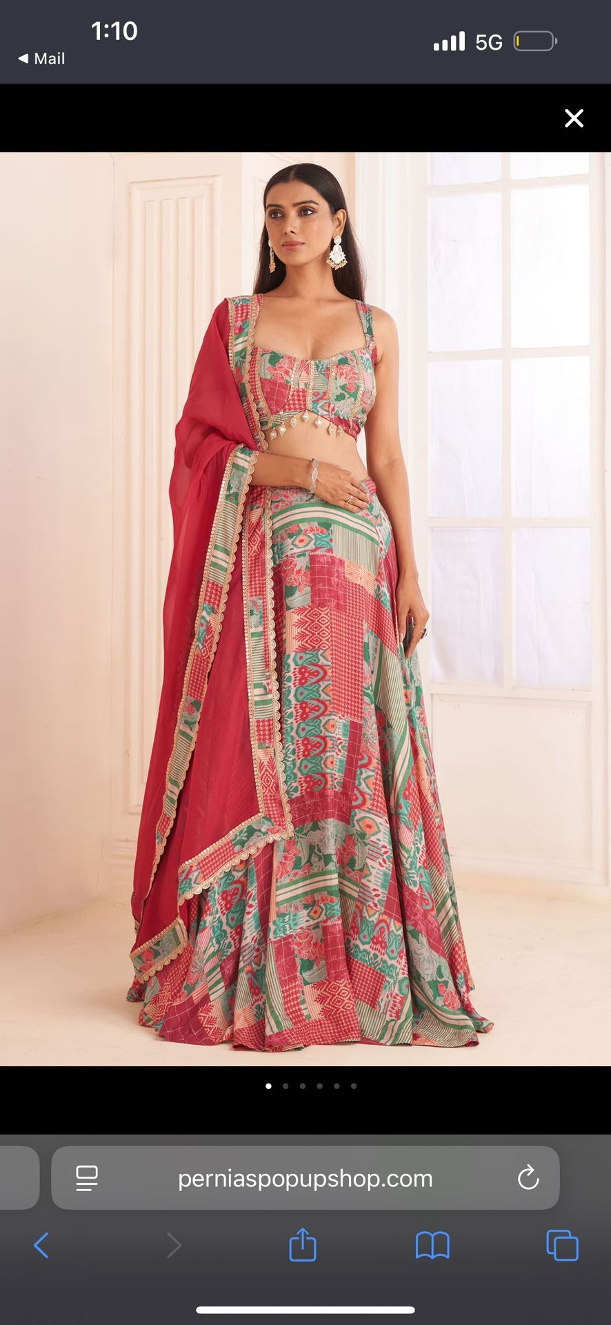 *Never worn* Multi-colored lehenga