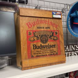 Budweiser Display Wood Box