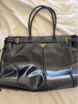 Black leather purse