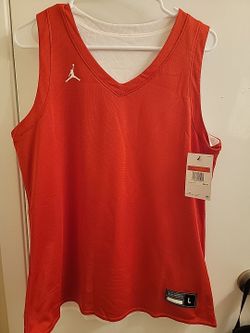 Air Jordan reversible women's large, red, jersey