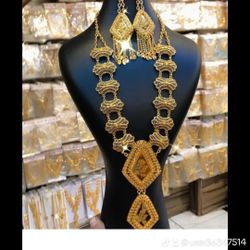 Jewellery Set Plated Gold 