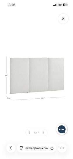 Nathan James wall mounted headboard