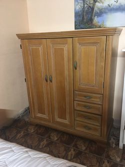 Brown Wooden Armoire 
