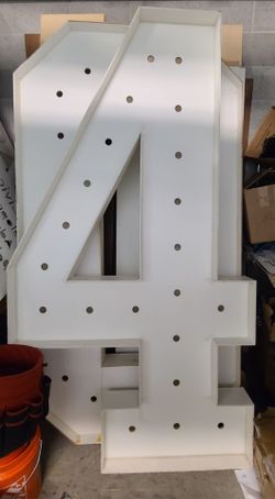 Giant Wooden numbers