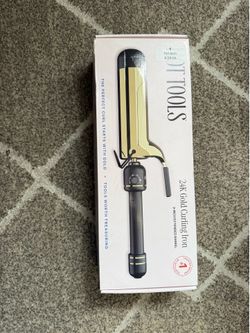 24K Gold Extended Barrel Curling Iron