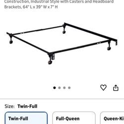 Twin/Full Bed Frame On Wheels