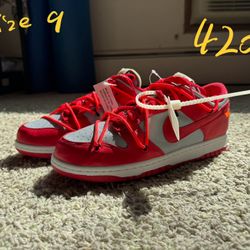 Brand new off white nike dunk shoes 