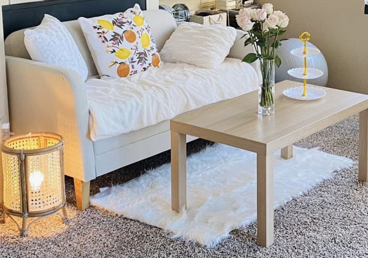 Big sale of small white sofa