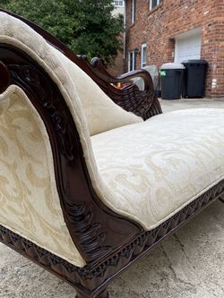 Vintage antique chaise lounge