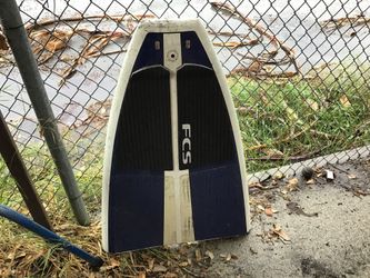 Paddleboard display. Broken electrical paddle boards great for pool area as display. Epoxy