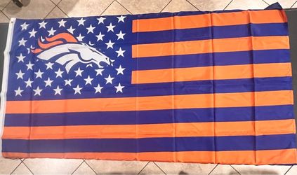Denver Broncos team flag. Brand new.