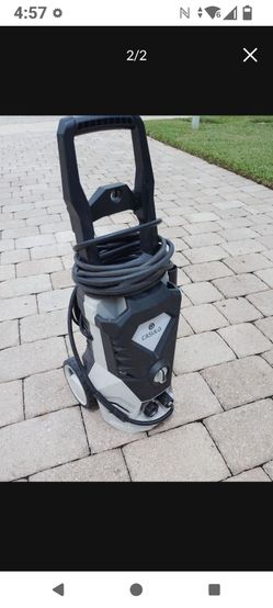 Casulo Electric 2500 psi Pressure washer. Auto shut off. Works great. Need a handle/ nozzle