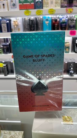 Brand new sealed/Game of Spades Bluff 100ml 3.4oz extrait de parfum