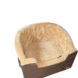 K&H Pet Products Bucket Booster Dog Car Seat – Large Tan/Tan, Brand New Open Box