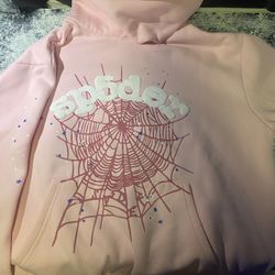 Pink spider hoodie