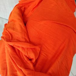 2 Yards Lightweight Orange Rayon Spandex
