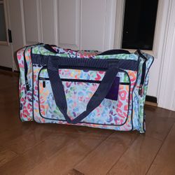 Rainbow/leopard Duffle Bag NWT