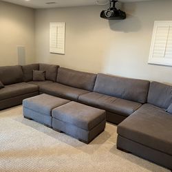 Oversized Couch- Dark Grey