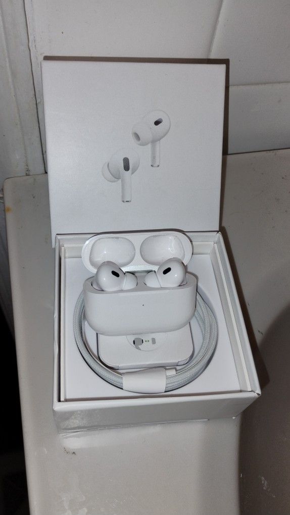 Never used AirPods Pro 2nd Gen Earbuds Wireless Bluetooth Headsets