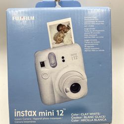 Fujifilm instax mini 12 Instant Camera - Clay White