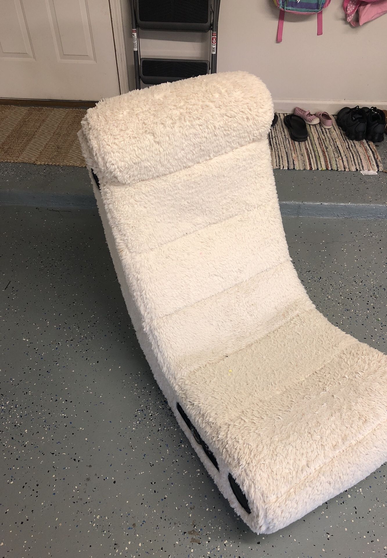 Pottery barn faux Sherpa gaming chair
