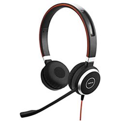 Jabra Evolve 40 UC Professional Wired Headset, Stereo – Telephone Headset for Greater Productivity, Superior Sound for Calls and Music, 3.5mm Jack/USB