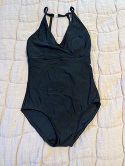 Black One-Piece dance leotard Halter Neck