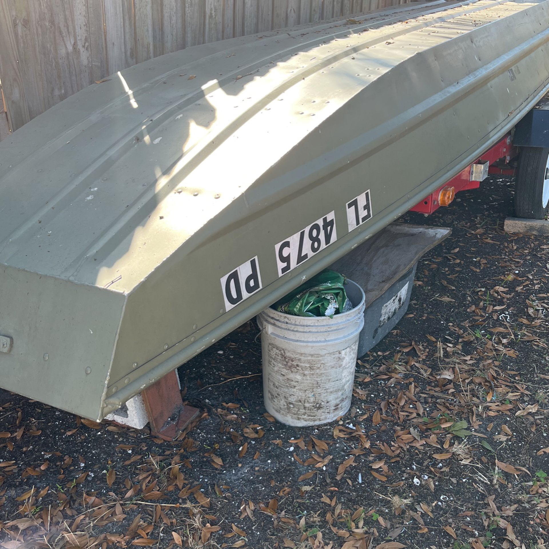 Utility Trailer And Boat