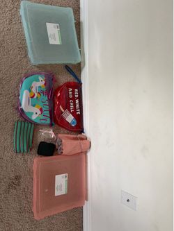 Storage boxes and pouches