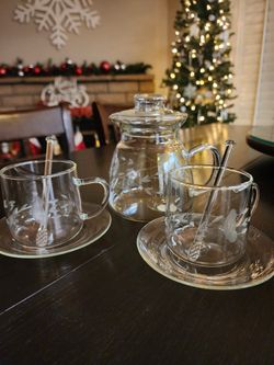 Princess House 8 Pc Crystal Tea Set #394