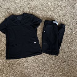 Figs Black Scrub Set Small Petite