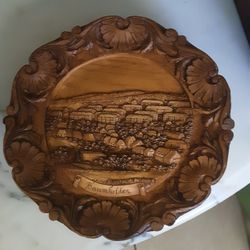 Carved German Plaque